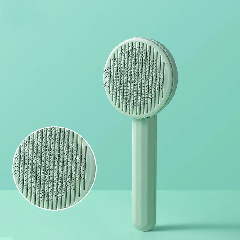 Brosse Démêlante pour Chien – Peigne Auto-Nettoyant pour Chats et Chiens, Massage et Élimination des Poils