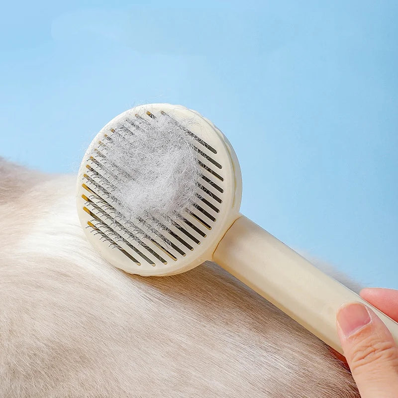 Brosse Démêlante pour Chien – Peigne Auto-Nettoyant pour Chats et Chiens, Massage et Élimination des Poils