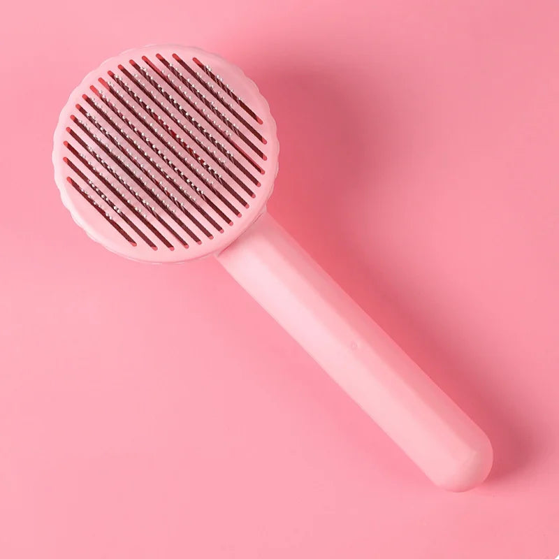 Brosse Démêlante pour Chien – Peigne Auto-Nettoyant pour Chats et Chiens, Massage et Élimination des Poils